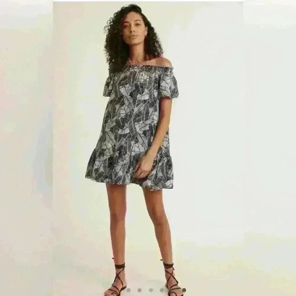 Marine Layer Womens Shirley Off The shoulder dress , sz large